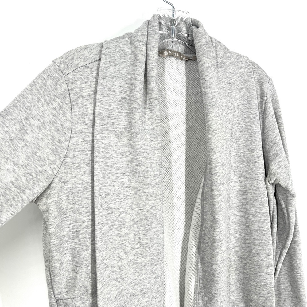 Athleta French Terry Pique Tranquility Wrap Cardigan - Picture 5 of 13